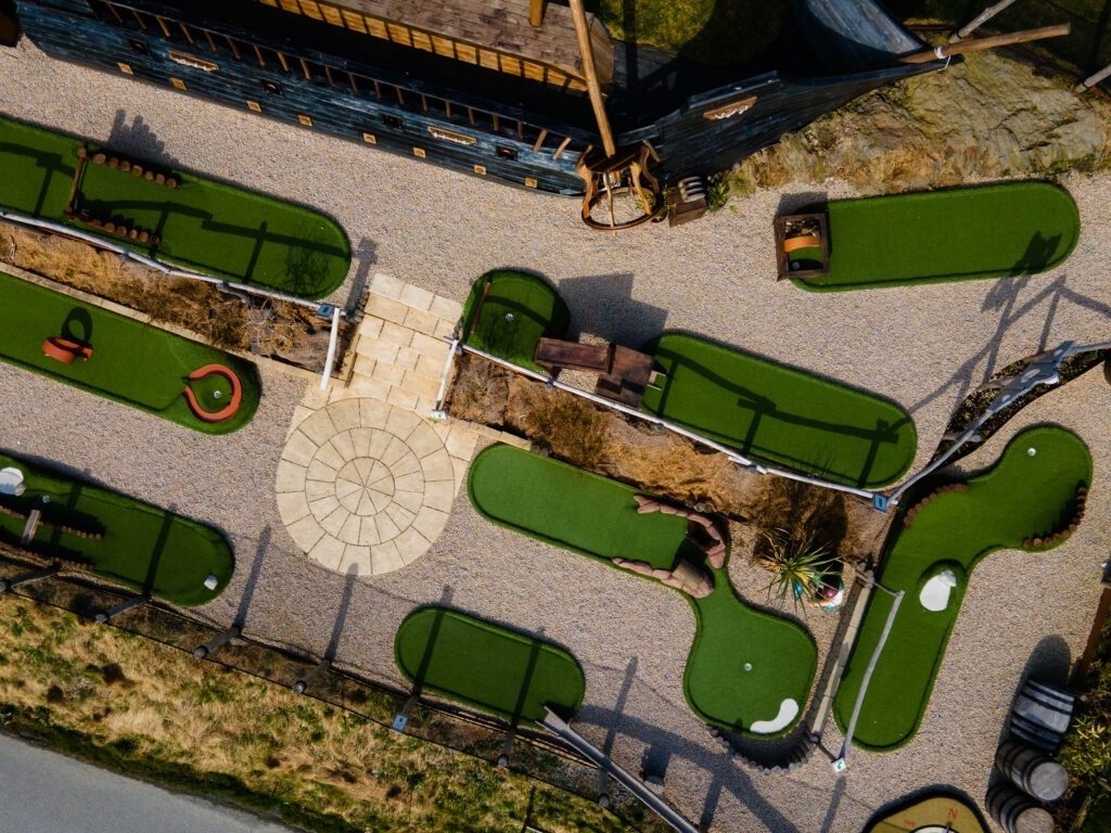 minigolf sett ovenfra